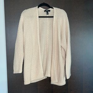 Forever 21 tan cardigan size small. Moderately worn